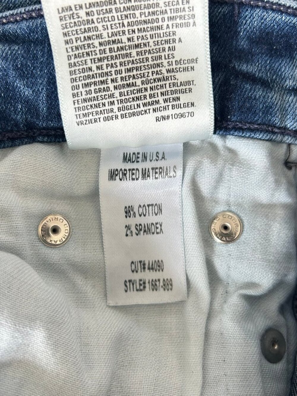 Citizens of Humanity Rocket Crop High Rise Skinny Jeans 28 Side Stripe Contrast - Picture 9 of 12